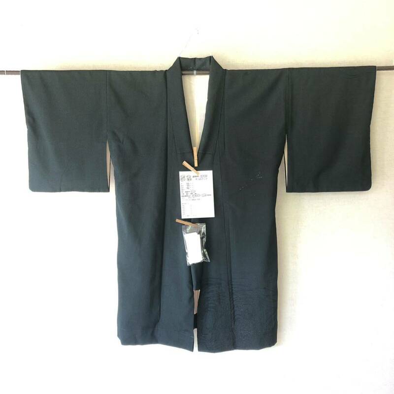弓道　女性用　中古　紋付着物　絹　たすき付　　袴用　裄66センチ　20230820-02 送料は商品説明にあります。