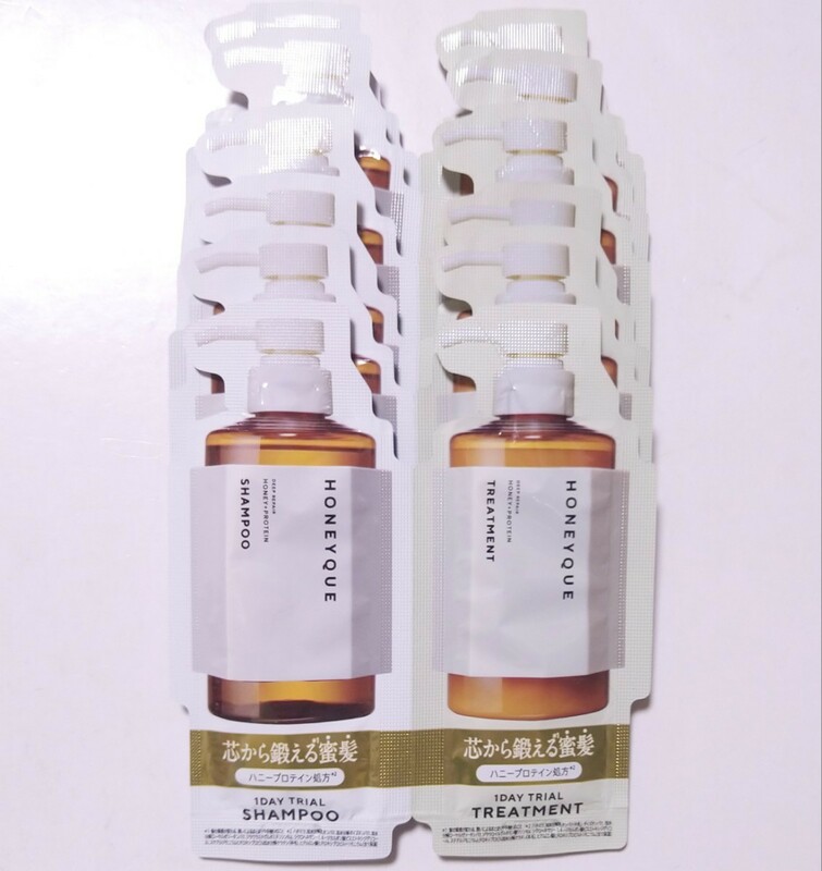 HONEYQUE ハニーク ディープリペア シャンプー ヘアトリートメント モイスト アクアブロッサムハニーの香り 1DAY TRIAL 各10ml 6個セット