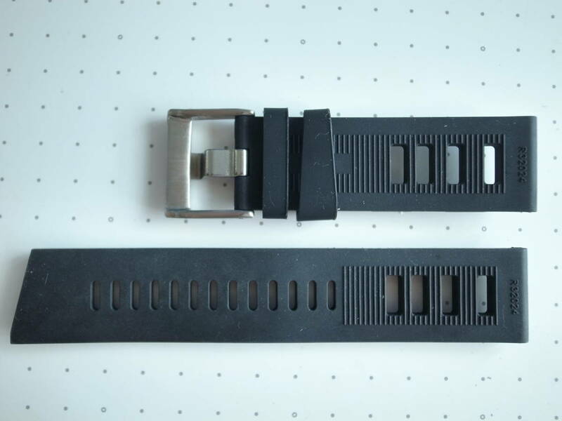 ダイバーズバンド　　時計ベルト　　ビンテージタイプ　　24㎜ BLACK 黒 　美品