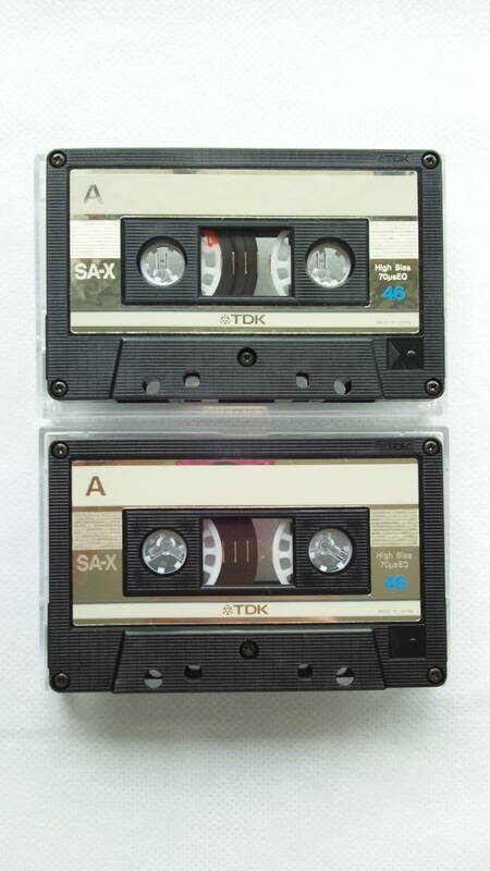 カセットテープ TDK SA-X 46 x 2本 (TYPE II HIGH POSITION)