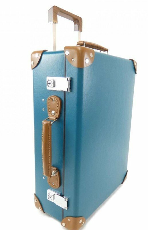 即決　新品同様　グローブトロッター GLOBE TROTTER　最高峰「ピーコックブルー」キャリーケース　キャリーバッグ　スーツケース