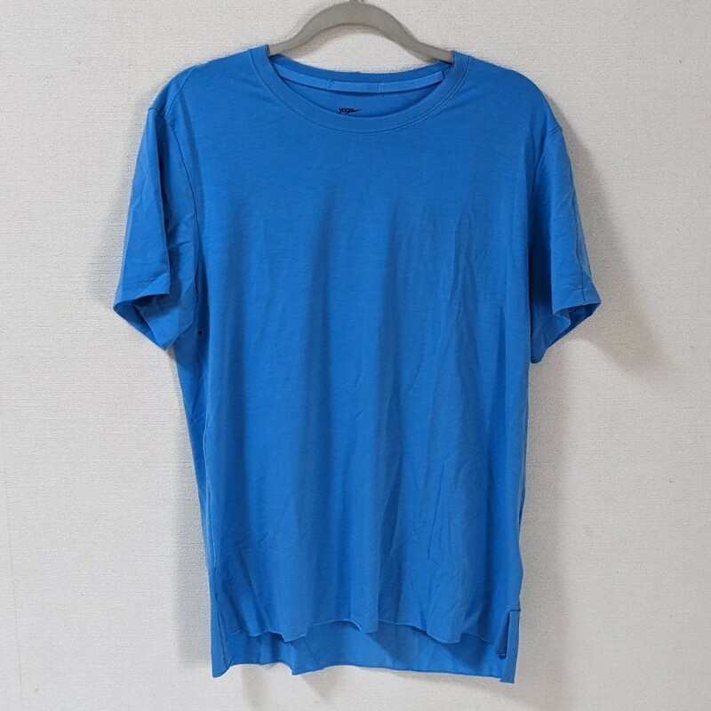 新品未使用 L Nike NY DF S/S トップ DM7826-462 yoga ナイキ ヨガウェア 半袖Tシャツ メンズ トレーニング ブルー 青 ストレッチ