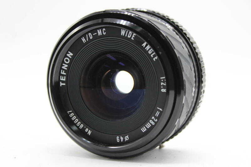 【返品保証】 テフノン Tefnon H/D-MC Wide Angle 28mm F2.8 ペンタックス Kマウント レンズ C9332