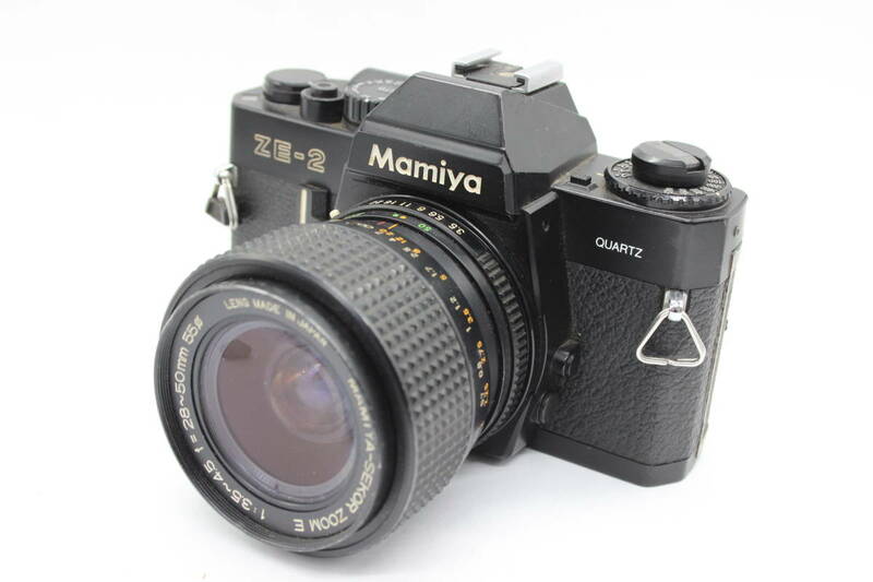 【訳あり品】 マミヤ Mamiya ZE-2 ブラック Mamiya-Sekor Zoom E 28-50mm F3.5-4.5 ボディレンズセット s325