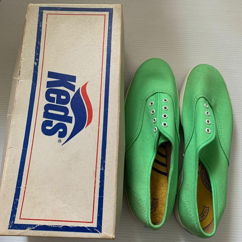 ★☆ USA デッドストック ビンテージ Keds スニーカー サイズ7M OLD NEW vintage sneakers 70's MADE IN USA ☆★