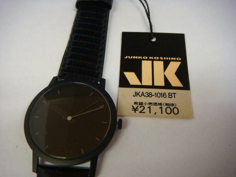 ◆◇245Z【日本製新品】メンズ　JKクオーツ　ブラック腕時計　定価21,100円（動品）本当に全体が黒い◇◆
