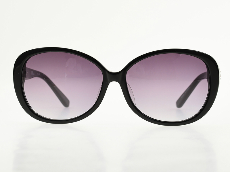 ViVifleurs UVカット ブラック 黒 ラインストーン キラキラ 婦人用 女性用 レディース 大きいサイズのサングラス 427