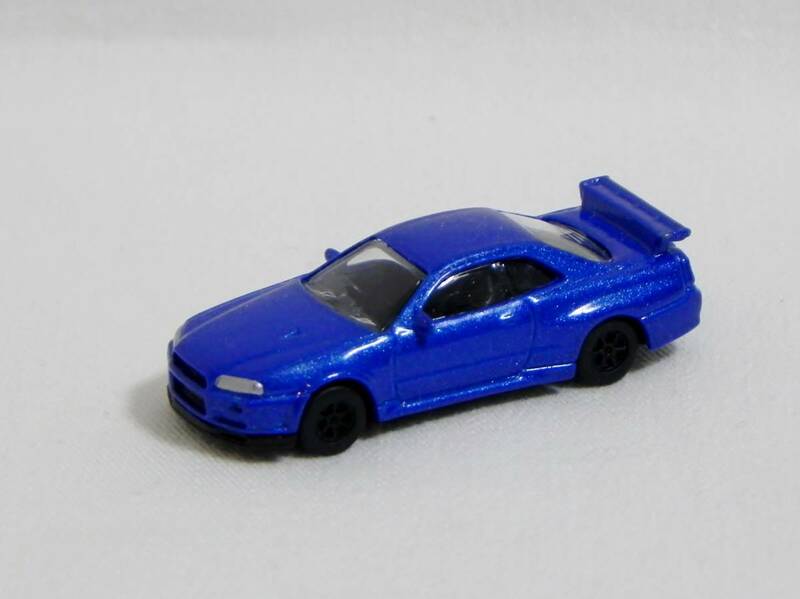 京商 1/100 スカイライン GT-R (R34) ベイサイドブルー