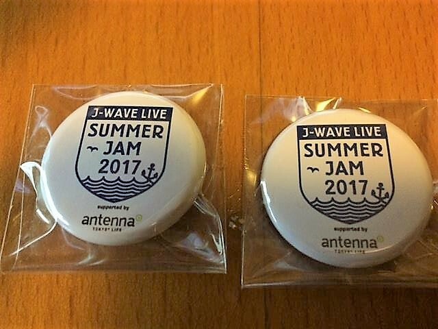 J-WAVE LIVE SUMMER JAM 2017 バッジ2個セットで！　新品