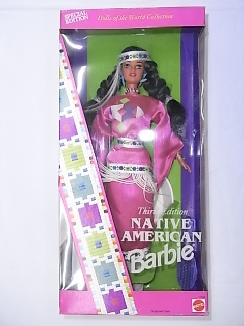 絶版新品未開封 MATTEL Barbie NATIVE AMERICAN Third Edition / マテル社 バービー ネイティブアメリカン サードエディション