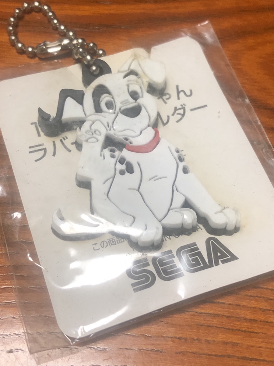 【101匹わんちゃん大行進】ラバーキーホルダーディズニー　SEGA 保管品【23/07 TY-6E】
