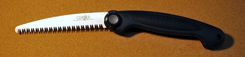 GERBER USA No.46030 Wood & Big Game Bones　SAW・キャンバス携帯ケース付・Blade 寸法：15cm・Closed:21㎝