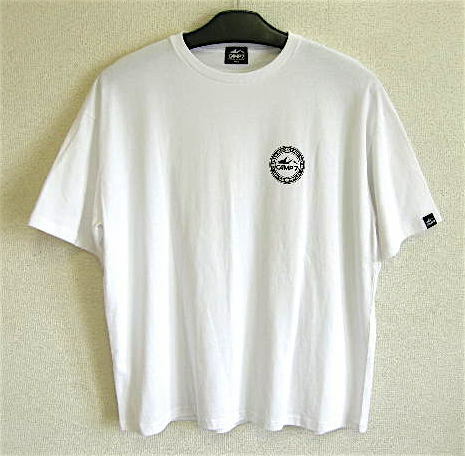 ●CAMP7 プリントTシャツ L ホワイト 