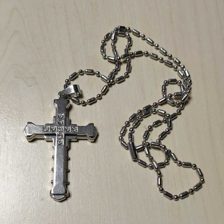 ◇ペンダント ネックレス メンズ 十字架 クロス メンズアクセサリー シルバー
