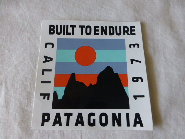 patagonia BUILT TO ENDURE CALIF 1973 大判 ステッカー BUILT TO ENDURE CALIF 1973 パタゴニア PATAGONIA patagonia