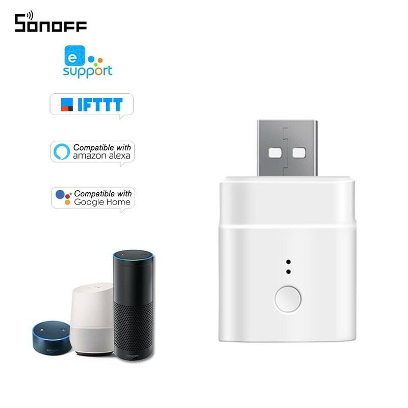 【送料無料】Sonoff USB スマートアダプター Amazon Echo, Google Home スマートスピーカー IFTTT対応