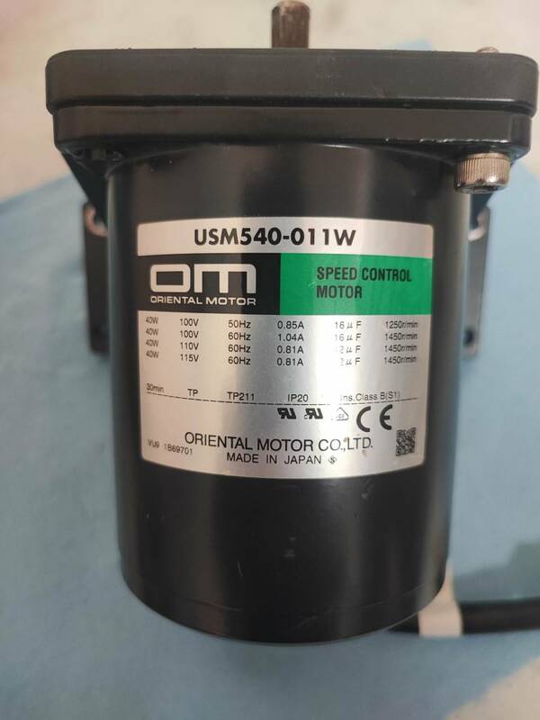 オリエンタルモーター / ORIENTAL MOTOR / SPEED CONTROL MOTOR / USM540-011W　①