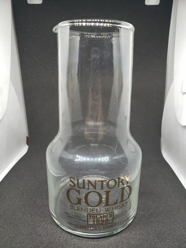 ガラス製　SUNTORY GOLD　ピッチャー　水差し　サントリーゴールド　ウイスキー　昭和レトロ