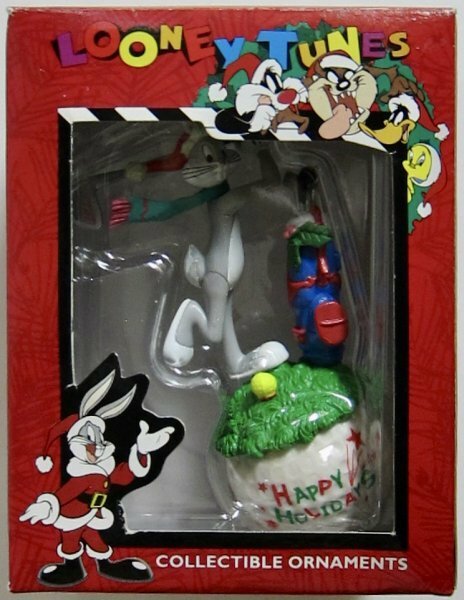 1997 ルーニーテューンズ バッグスバニー フィギュア クリスマス オーナメント ゴルフ LOONEY TUNES Bugs Bunny