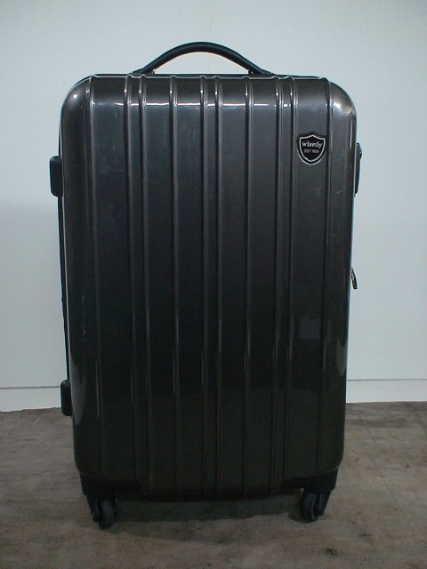 3739　wise:ly　グレー TSAロック付　鍵付　スーツケース　キャリケース　旅行用　ビジネストラベルバック