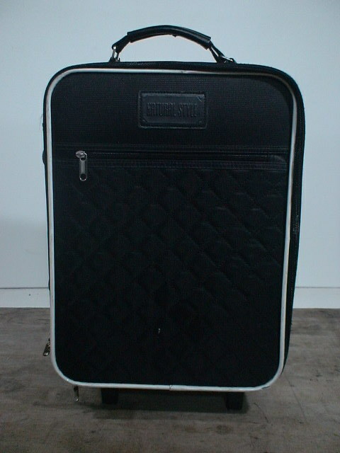 3756　NATURAL STYLE　黒　鍵付　スーツケース　キャリケース　旅行用　ビジネストラベルバック