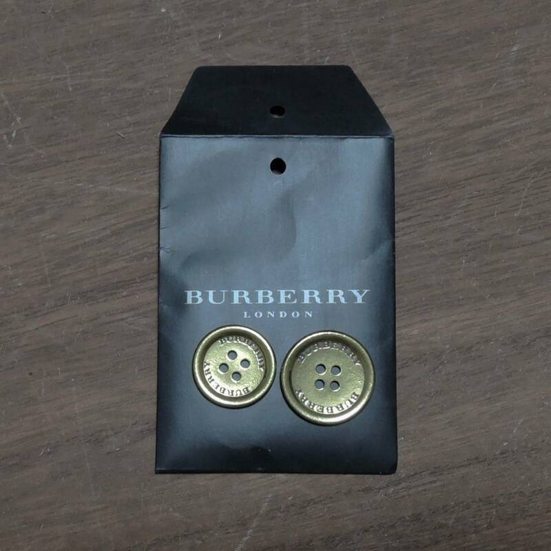 匿名配送 ネコポス バーバリー ロンドン BURBERRY LONDON 金ボタン 大小 2個セット 小物 ロゴ 刻印 6842