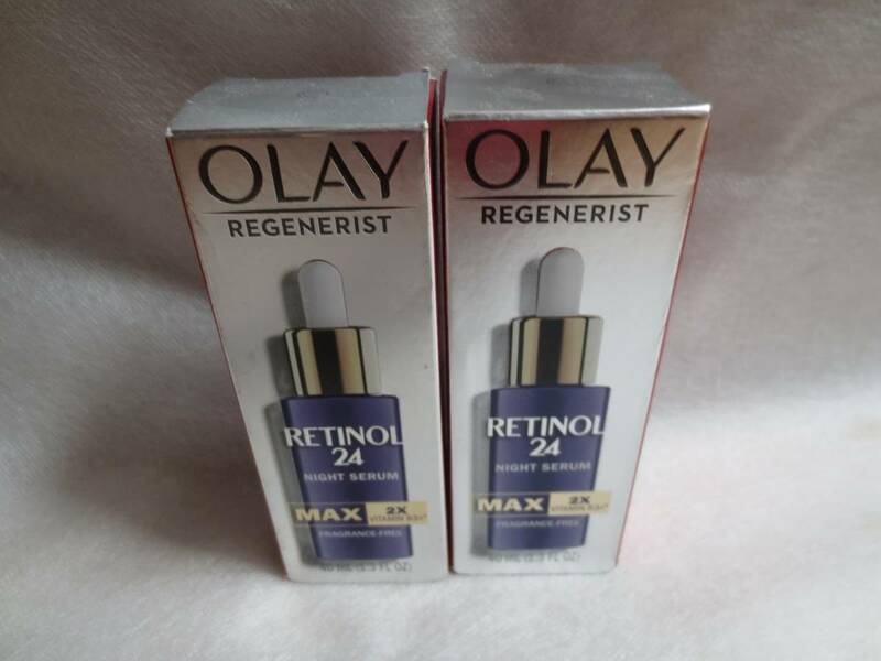 SALE!!!!!　新品 2個 Olay Regenerist（オレイ リジェネリスト）レチノール24 MAX マックス 夜用美容液 40ml 無香料　レチノール美容液