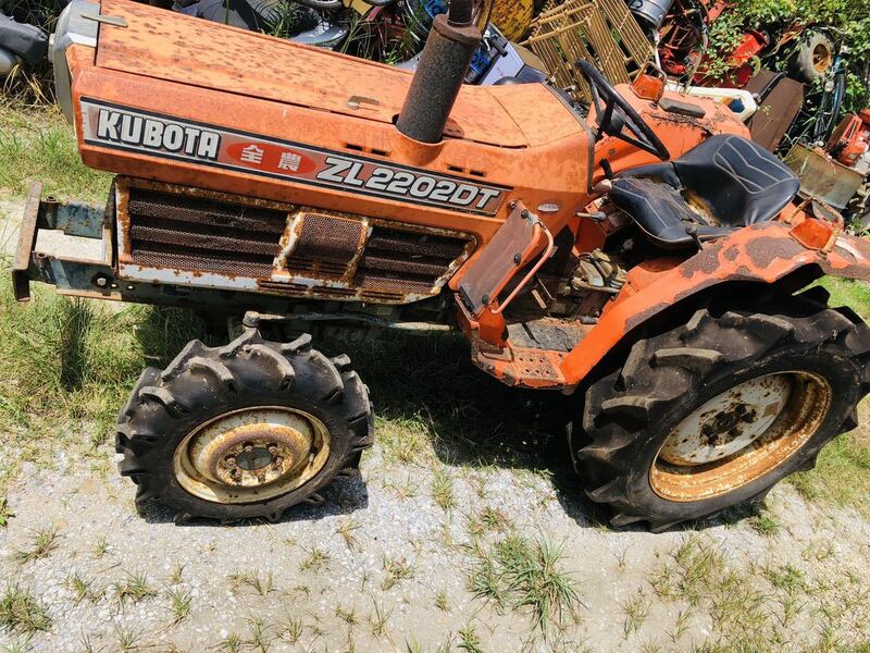 福岡市クボタ トラクター L2202DT 22馬力 1849h 4WD ディーゼル エンジン良好 KUBOTA L2202 中古 引き取り