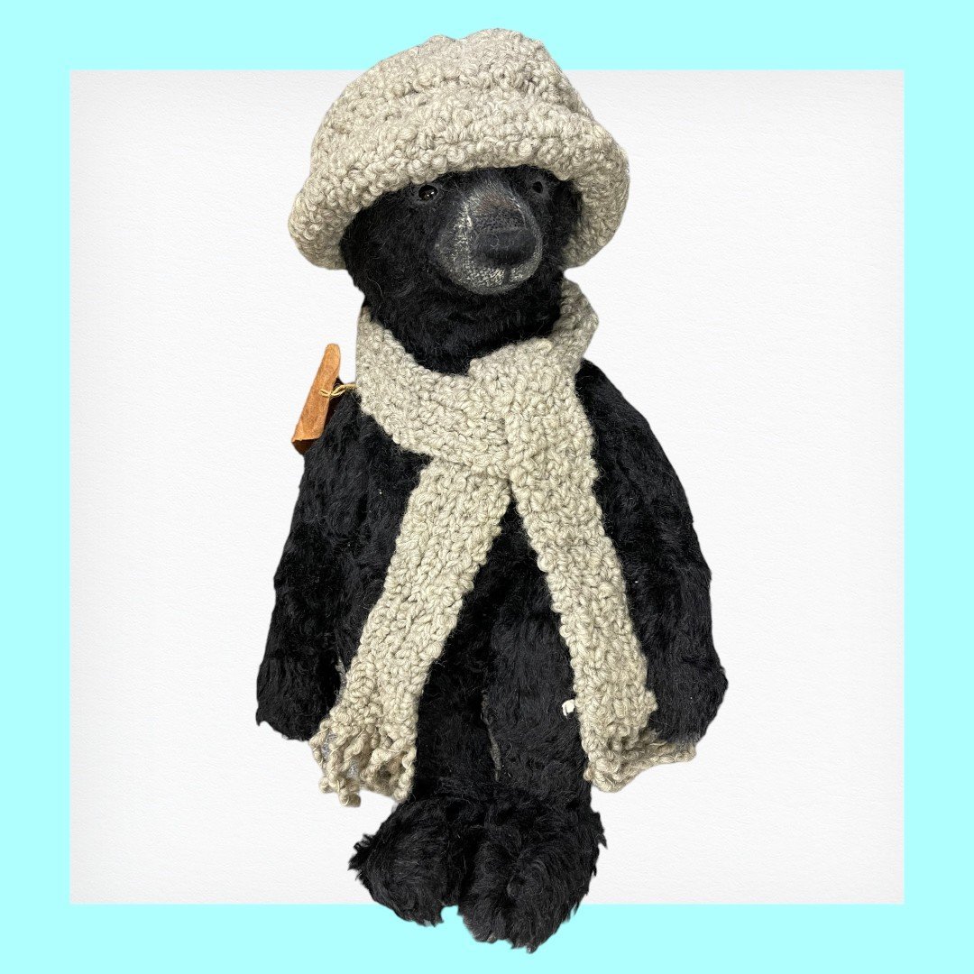 ☆保管品☆ 作家もの テディベア 金井二一奈 nico５月の輪グマ アーティストベア A35977RG