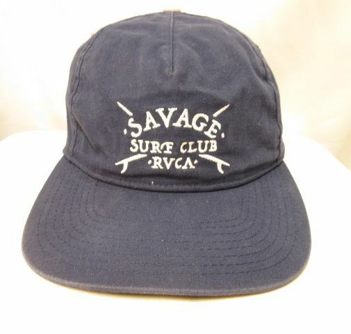 RVCA SAVAGE SURF CLUB ルーカ ストラップバック コットン キャップ 帽子 CAP ネイビー ルカ サーフ