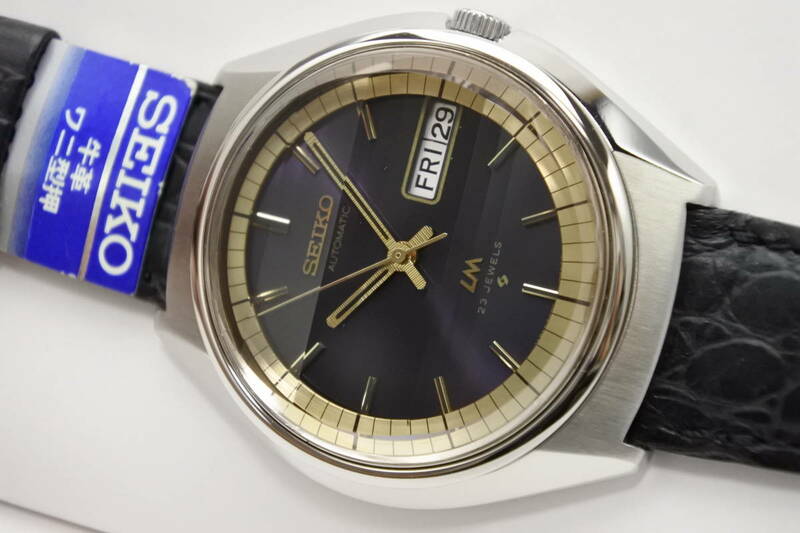 稀少モデル5606-7240☆1972年製SEIKO　セイコー ロードマチック 23石 美しい4面カット パープルダイアル　自動巻紳士腕時計　OH　極美品