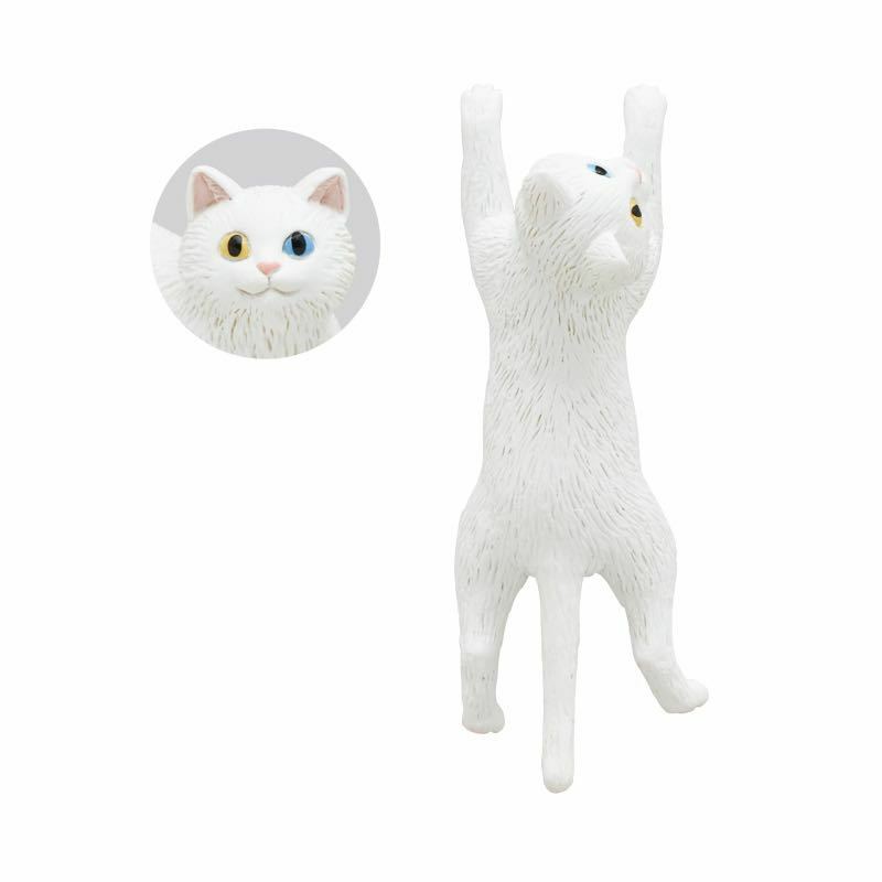 【新品未開封】のぼる猫 マグネット シロ（単品）ガチャ ミニフィギュア カプセルトイ キタンクラブ