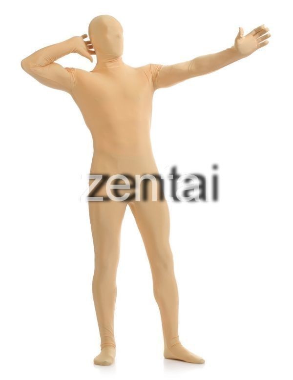 全身タイツ 肌 男性女性兼用 Lサイズ ゼンタイ コスプレ ZENTAI レオタード ボディースーツ 仮装 イベント コスチューム 戦隊