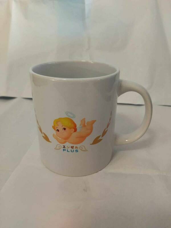 正規品 非売品 エンゼル PLUS オリジナル マグカップ 未使用 森永 天使 Morinaga & Co angel PLUS Mug Cup プラス エンジェル 陶器