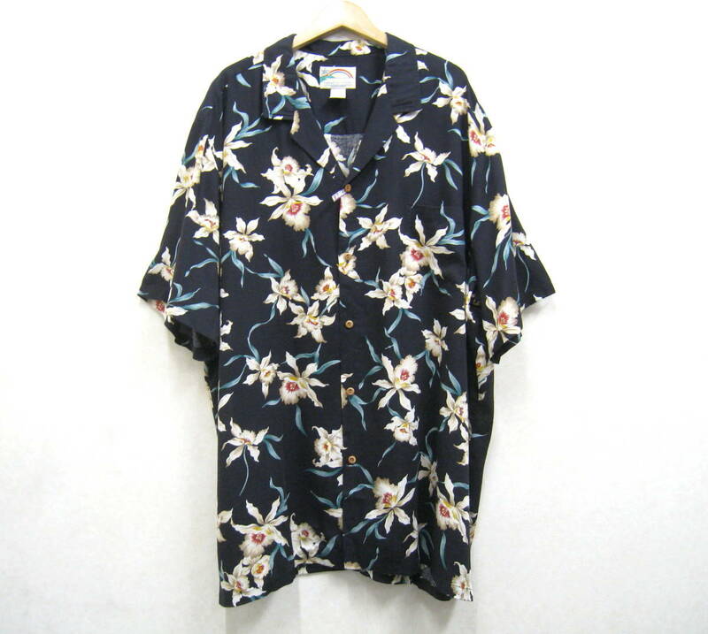 PARADISE FOUND■パラダイスファウンド ハワイ USA製 アロハシャツ メンズ 大きいサイズ4XL？