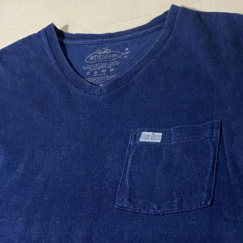 BLUE BLUE ブルーブルー Tシャツ インディゴ染 H.R.MARKET HRM ハリウッドランチマーケット ハリラン 聖林公司【S】