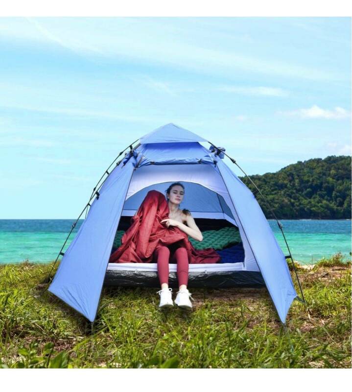 IREGROワンタッチテント　キャンプテント2~3人用サンシェードテント簡単設置