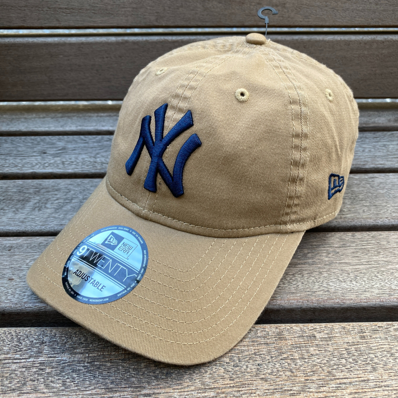 USA正規品 NEWERA ニューエラ 9TWENTY ニューヨーク ヤンキース NY yankees メジャー MLB ベージュ KHAKI ストラップバック キャップ