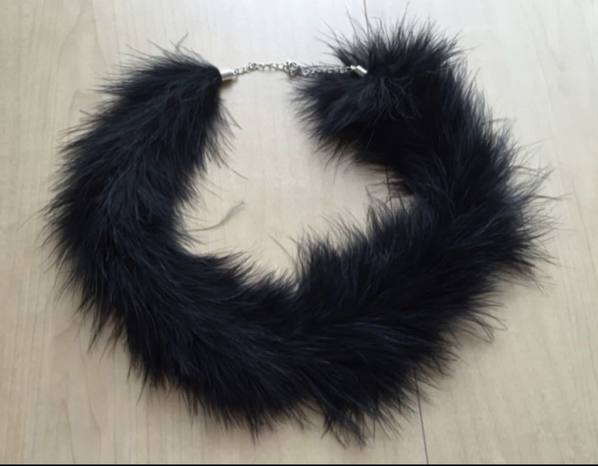 ROPE'（ロペ）黒色マラボー 結婚式・二次会 ネックレス&ブレスレット