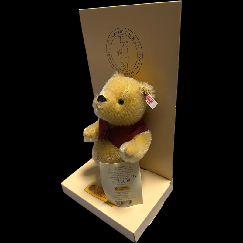 シュタイフ くまのプーさん 75周年記念 steiff 75th Anniversary Winnie Pooh Bear 未使用 10099 ディズニー