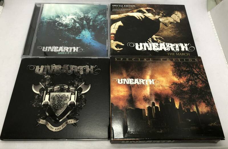 【Unearth CD4点】Darkness in the Light / The March (DVD付) / Oncoming Storm(Special Edition) (DVD付) / III: In the Eyes of Fire