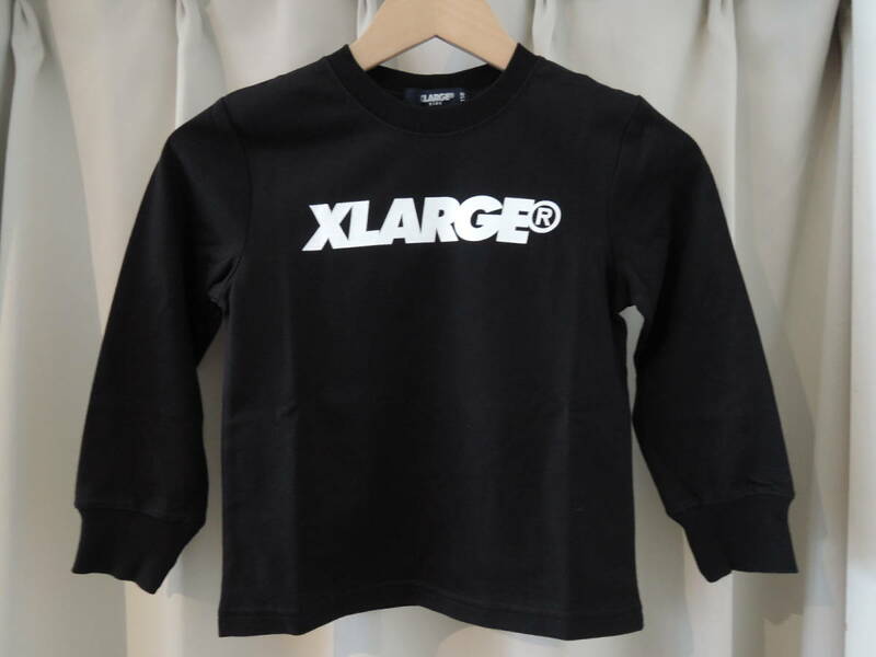 X-LARGE エクストララージ XLARGE Kids ロゴ L/S TEE ブラック 110 キッズ 最新人気商品 送料込