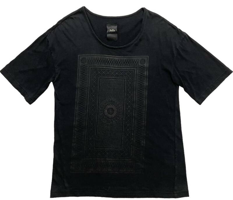 ジエダ JleDa Jie-10S-Print-T Tシャツ 半袖 1 ブラック