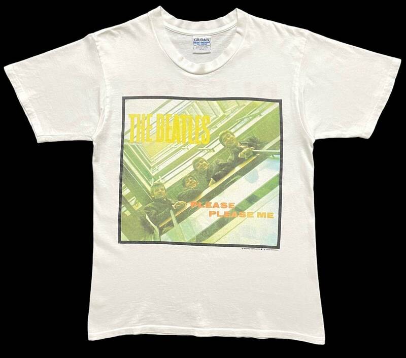 ビートルズ THE BEATLES 1993年 コピーライト付 プリーズプリーズミー PLEASE PLEASE ME Tシャツ M ホワイト