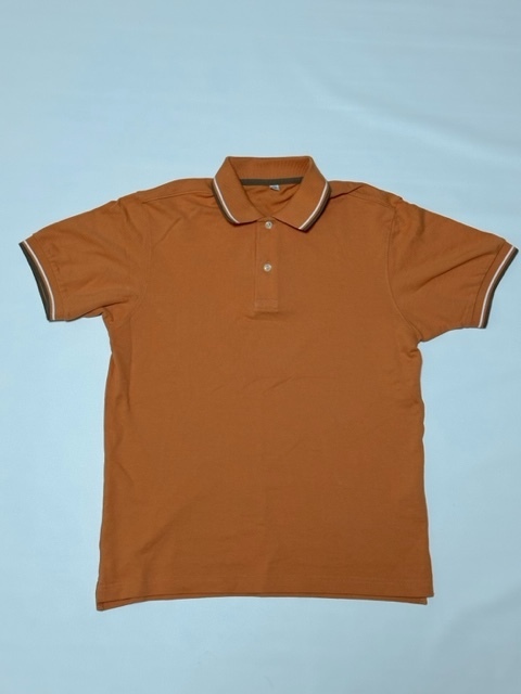 ユニクロ ポロシャツ M 　オレンジ系 UNIQLO 　美品　