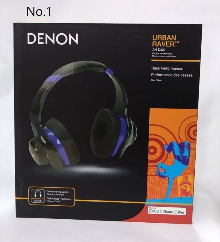 未開封品 Denon URBAN RAVER 密閉型オーバーヘッドヘッドホン ブルー AH-D320BUEM