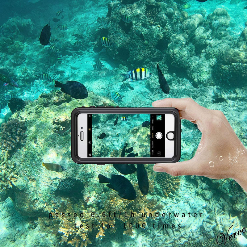 薄型完全防水ケース iPhone SE 7 / 8 4.7インチ IP68防水 防塵 耐衝撃 米軍規格 ワイヤレス充電対応 360度全面保護 お風呂で使用可能 