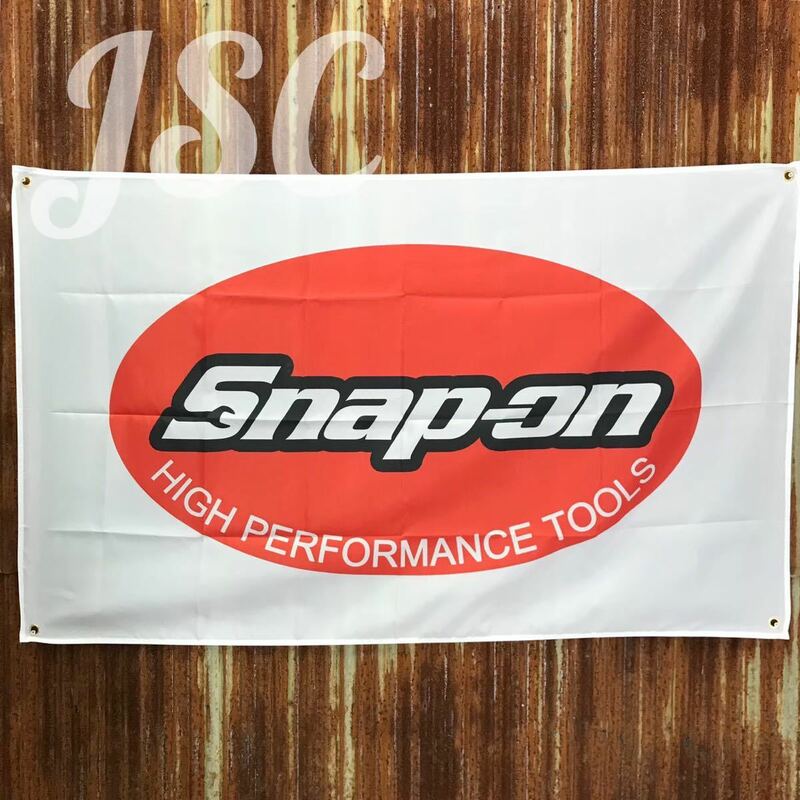 Snap-on スナップオン バナー フラッグ ガレージ 倉庫 工具箱 工具 マックツール ハーレー アメ車 ヴィンテージ 電動工具 トラック BA27