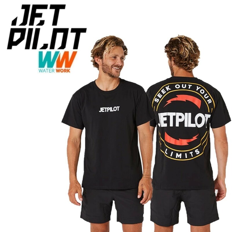 ジェットパイロット JETPILOT 2024 Tシャツ マリン 送料無料 リミッツ メンズ Tシャツ S23606 ブラック M