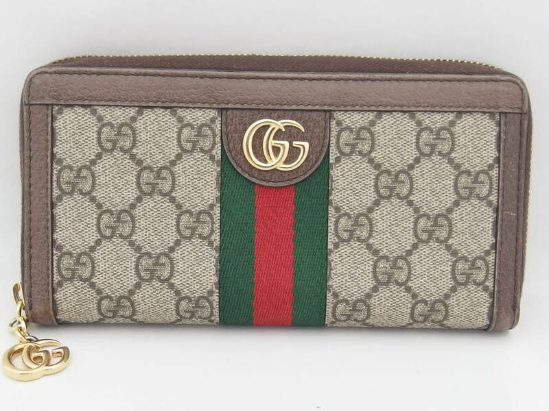 GUCCI グッチ オフディア　シェリー　523154　ジップアラウンド 長財布 /B6866